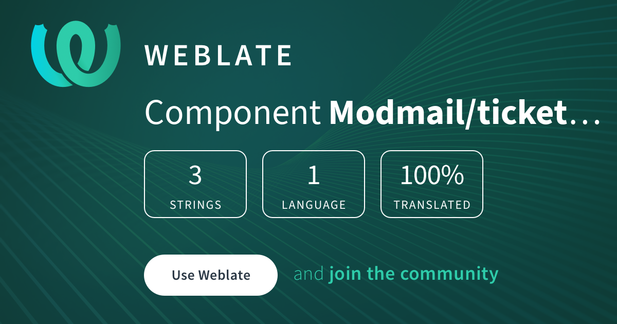 Modmail System Modmail/ticket-system-ticket-topics — English @ ScootKit Translations